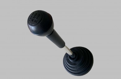 Stick shift with grip ball and boot SET, chrome