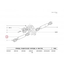 Front propeller shaft with CV joints