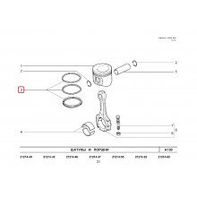 Piston rings 82,80 mm SET