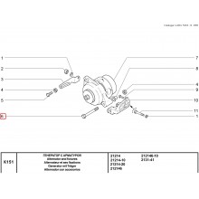 Bolt M8x110 generator