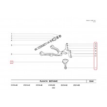 Болт шарнирен горен с маншон след 2016г. 