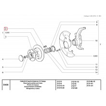 Bolt M12x38 jantă față