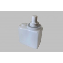 Washer fluid container set with pump