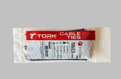 Plastic clamps 150x2.5mm- 100 pcs.