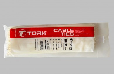 Plastic clamps 280x3.5mm- 100 pcs.