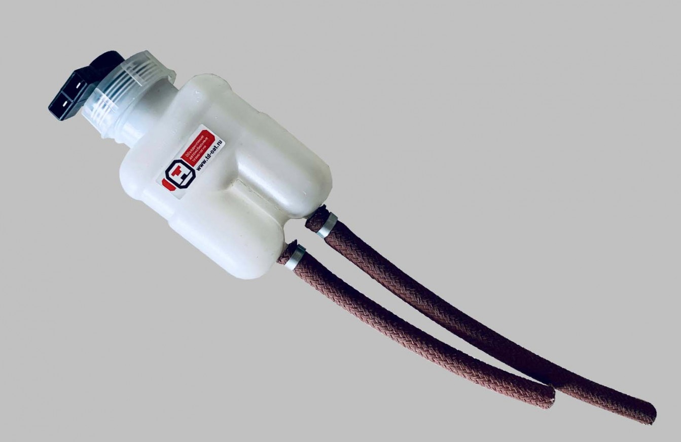 Brake fluid reservoir with sensor and hoses SET