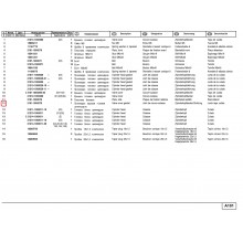 Гарнитура капак клапани, корк